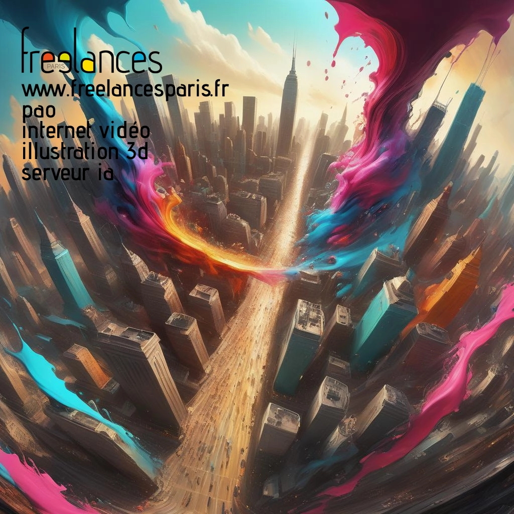 Pao mise en page internet vidéo illustration 3d serveur IA générative AI freelance paris studio de création magazines uyzqod00